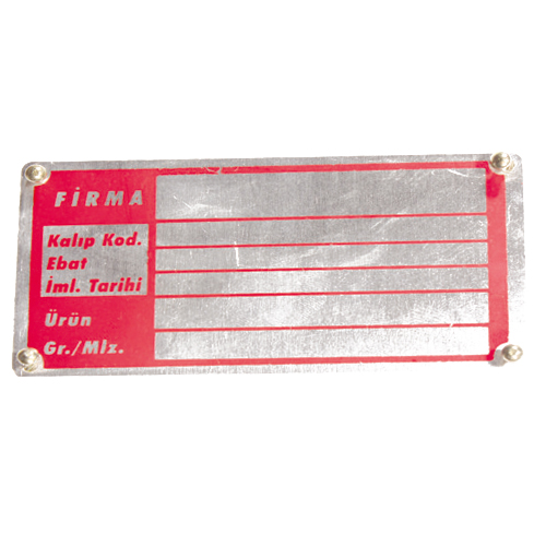 GTH G125 G126 Kalıp Kimlik Kartı
